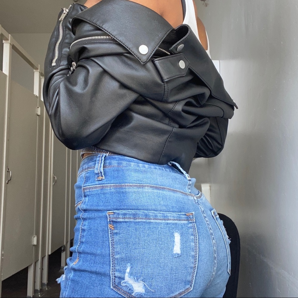 Faux Leather Jacket